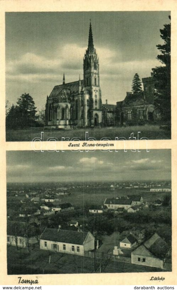 ** T2 Tompa, Tampa; Szent Anna Templom, Látkép / Church, Panorama View - Unclassified