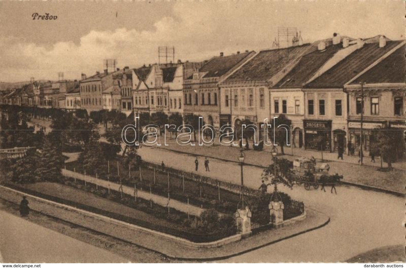 * T2 Eperjes, Presov; Masaryk Utca, Tér, Gyógyszertár, Drogéria / Square, Street, Pharmacy - Zonder Classificatie