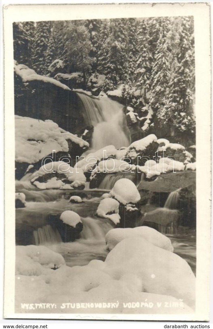 ** T1/T2 Tátra, Vízesés Télen / Stubenovodsky Vodopad V Zime / Waterfall In Winter - Unclassified