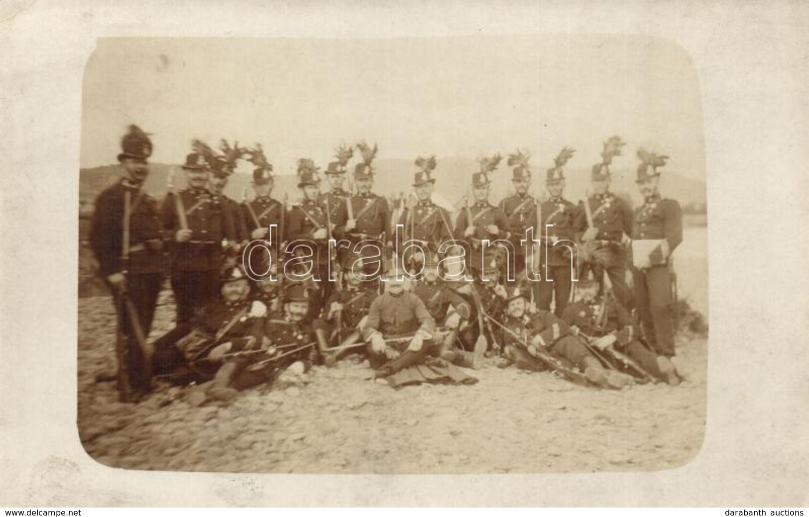 T2/T3 1913 Ungtarnóc, Tarnivci; Csendőrök Csoportképe / Gendarmes' Group Photo (EK) - Zonder Classificatie