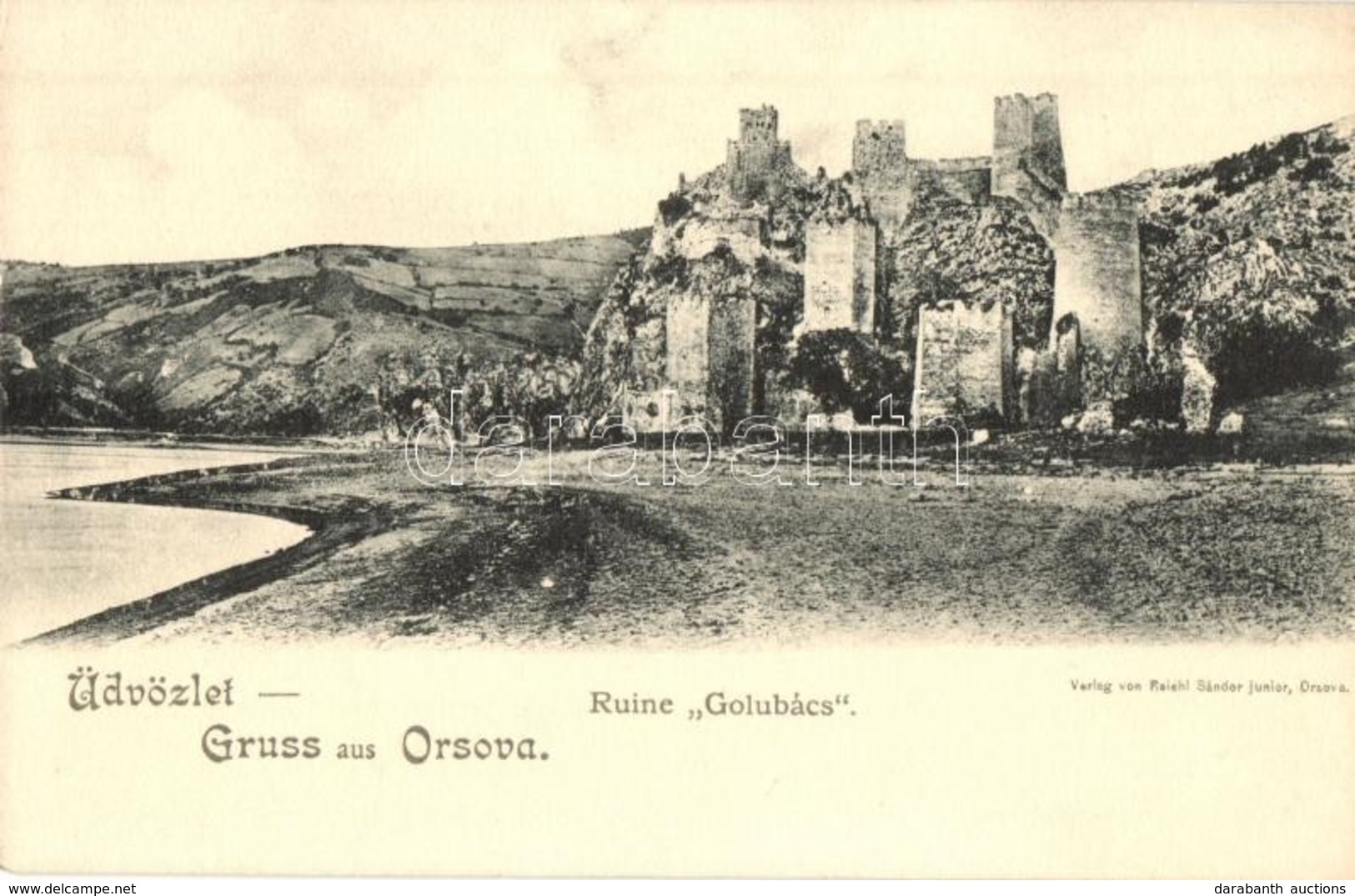 ** T1 Galambóc, Golubac (Orsova); Várrom / Castle Ruins - Zonder Classificatie