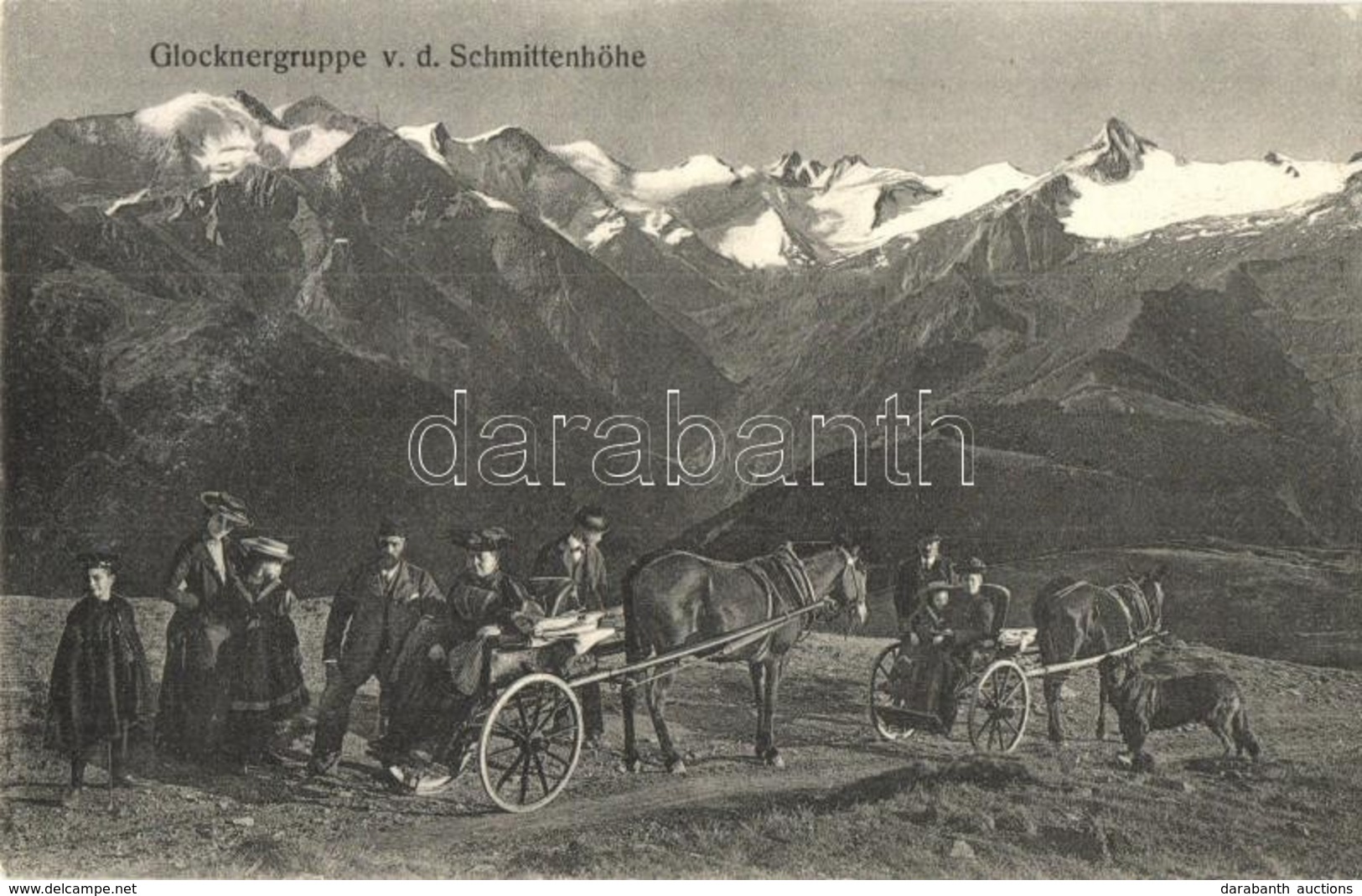 * T2 Glocknergruppe Von Der Schmittenhöhe (Tirol), Hikers With Horse Carts - Zonder Classificatie