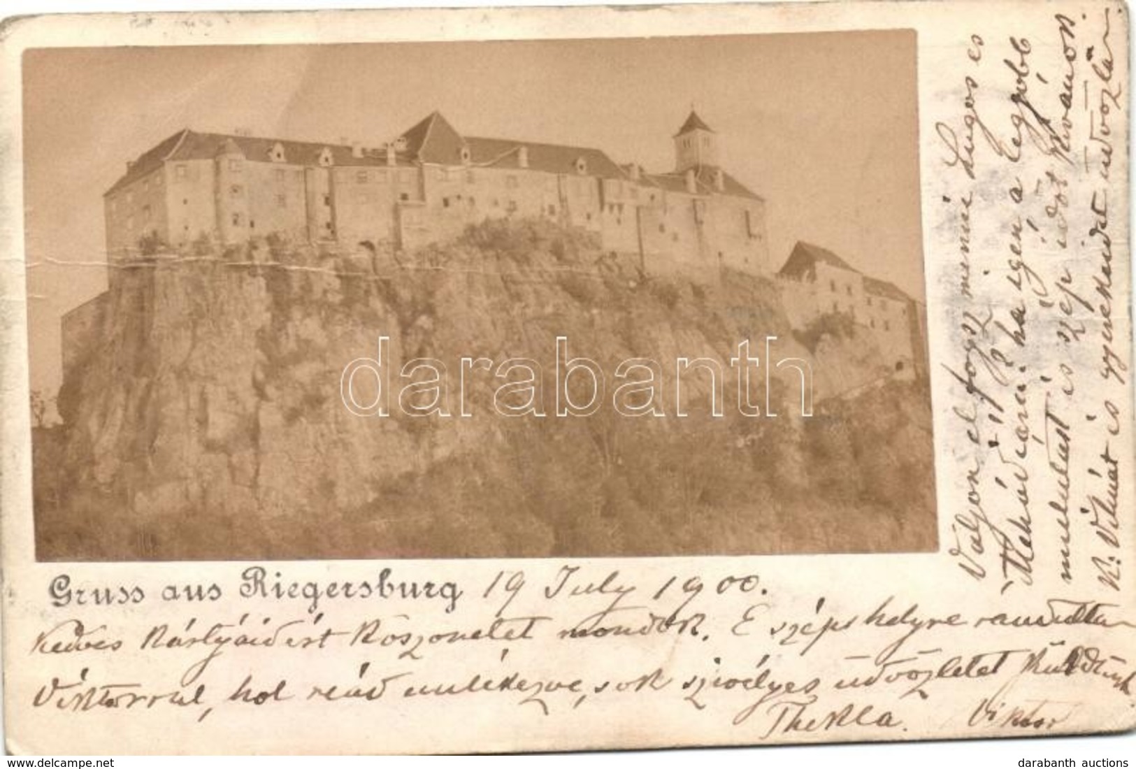 * T3 1900 Riegersburg, Castle, Photo (fa) - Zonder Classificatie