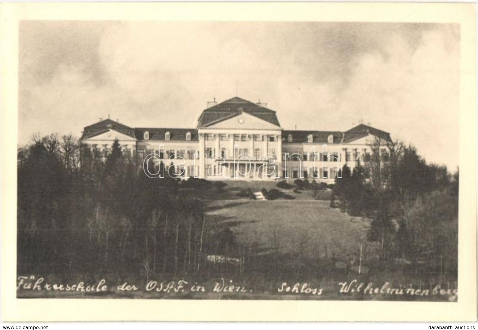 ** T1 Vienna, Wien XVI. Schloss Wilhelminenberg, Führerschule Des OSAF / Castle,   
Nazi School (non PC) - Unclassified