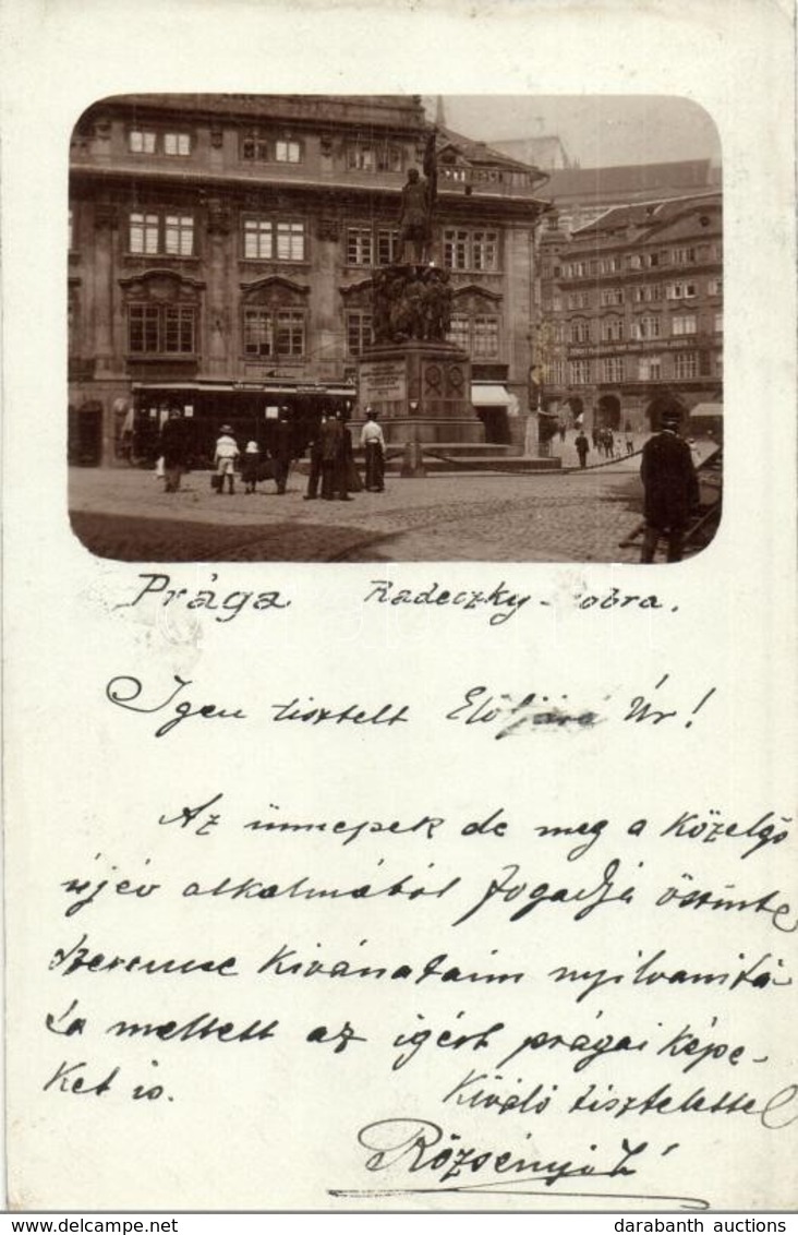 T2 1904 Praha, Prag; Statue Of Radetzky. Photo - Zonder Classificatie