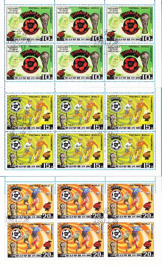 North Korea - 73 sheets - 125 blocks  start 1 euro read me