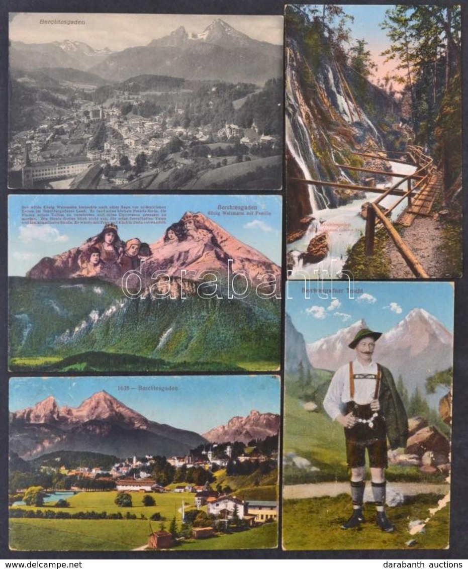 ** * Berchtesgaden - 10 Pre-1945 Postcards - Unclassified