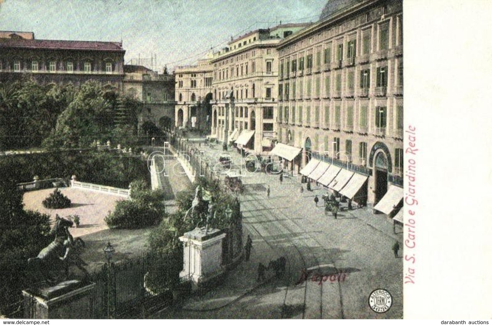 ** T2 Naples, Napoli; Via S. Carlo E Giardino Reale / Street, Park - Zonder Classificatie