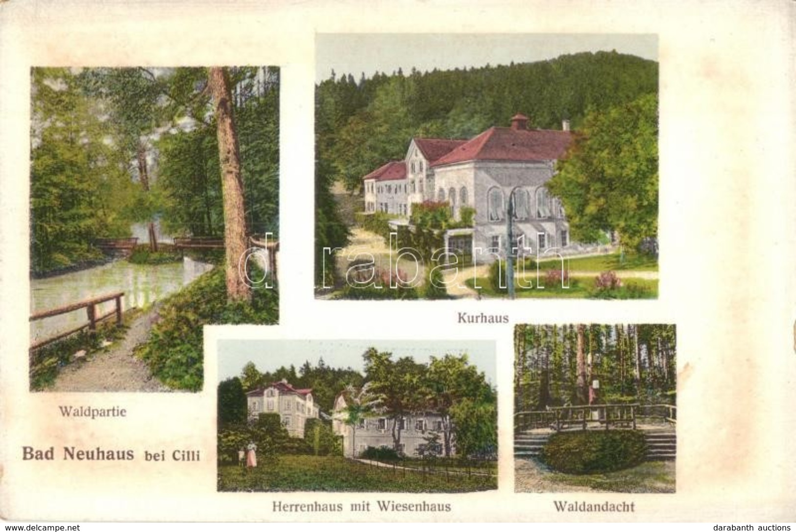 ** T2 Terme Dobrna, Bad Neuhaus Bei Cilli; Waldpartie, Kurhaus, Herrenhaus Mit Wiesenhaus, Waldandacht / Forest, Spas - Unclassified