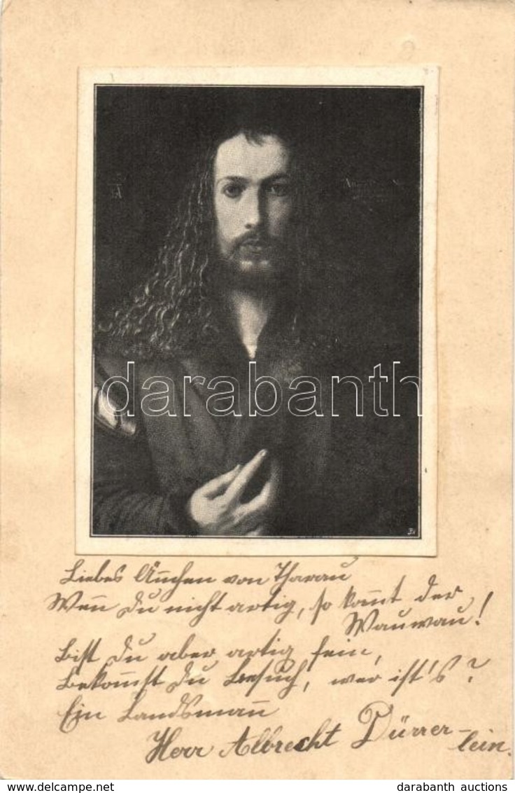 T2/T3 Albrecht Dürer / Custom Made(?) Postcard, 3Pf Ga. (EK) - Unclassified