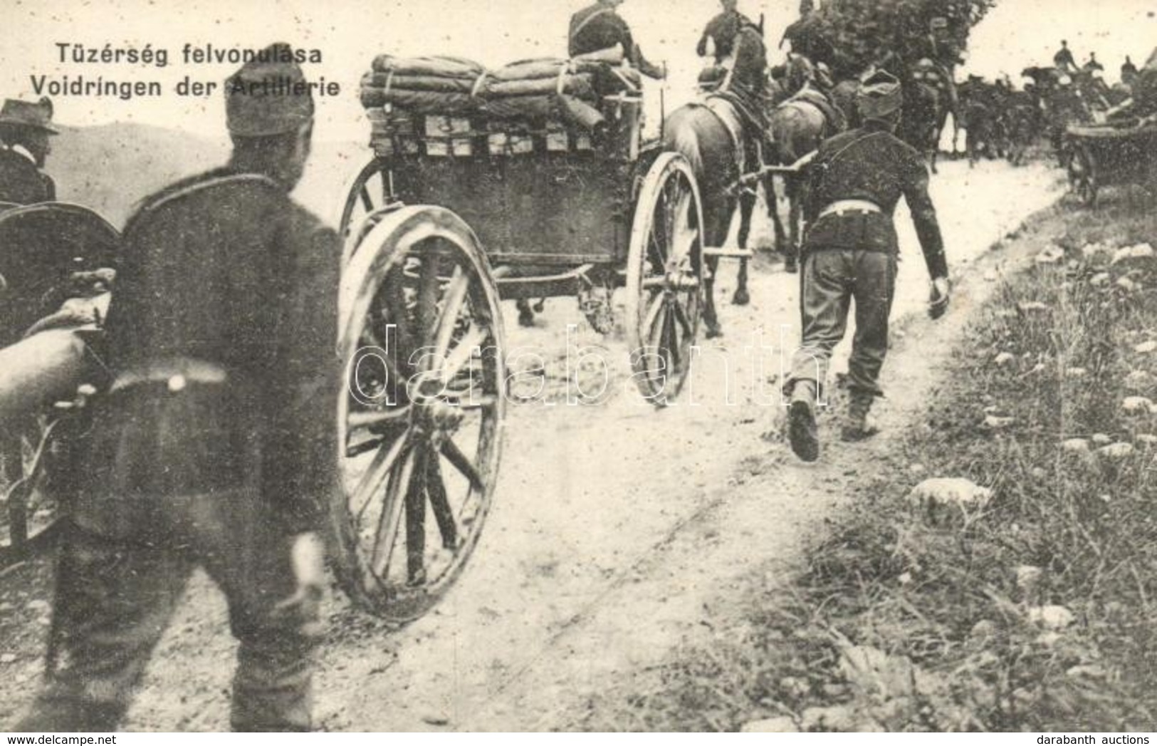 ** T2 Vordringen Der Artillerie / Osztrák-magyar Tüzérség Előre Vonulása / WWI Austro-Hungarian K.u.K. Artillery Soldier - Unclassified