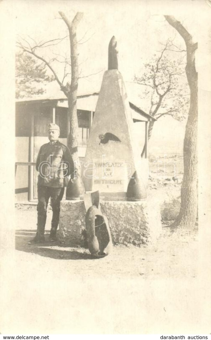 * T2 1917 Isonzo Front, Parkplatze Der K.u.K. Kraftfahrgruppe V. / Osztrák-magyar V. Gépkocsi Osztag Katonai Emlékmű Az  - Unclassified