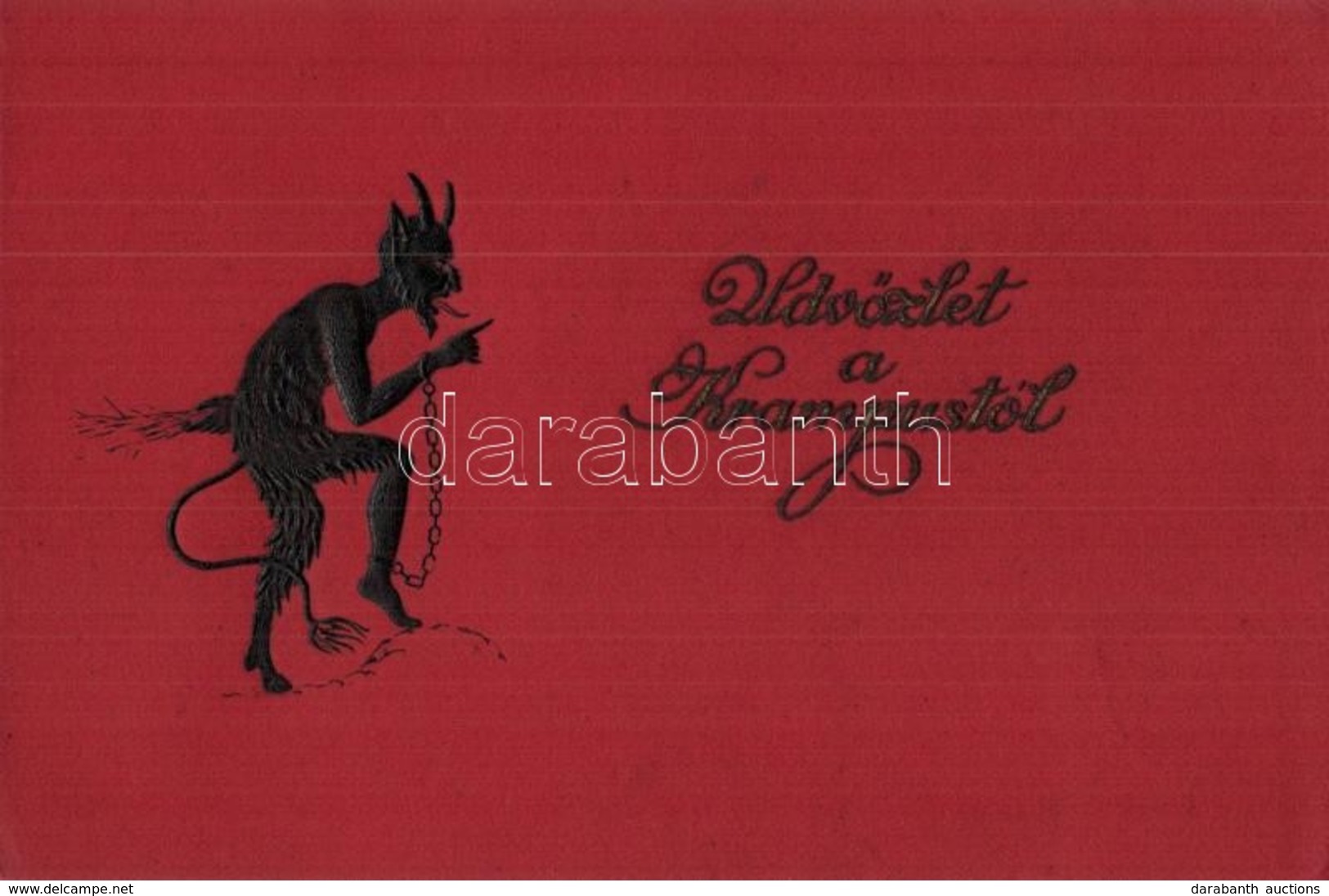 T2/T3 Üdvözlet A Krampusztól! / Krampus In Handcuffs. Emb. (EK) - Unclassified