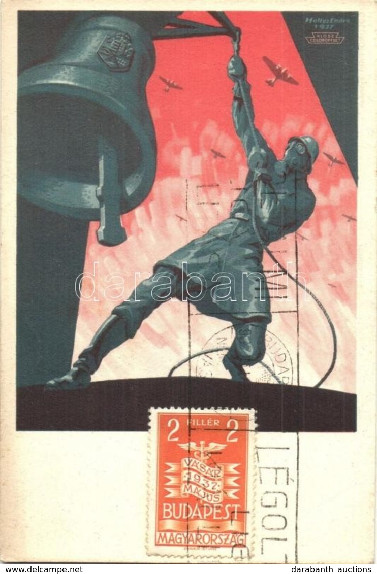 T3 Légoltalmi Liga Propagandalapja és Saját Kiadása / Hungarian Air Defence Propaganda S: Hollós Endre (EB) - Zonder Classificatie