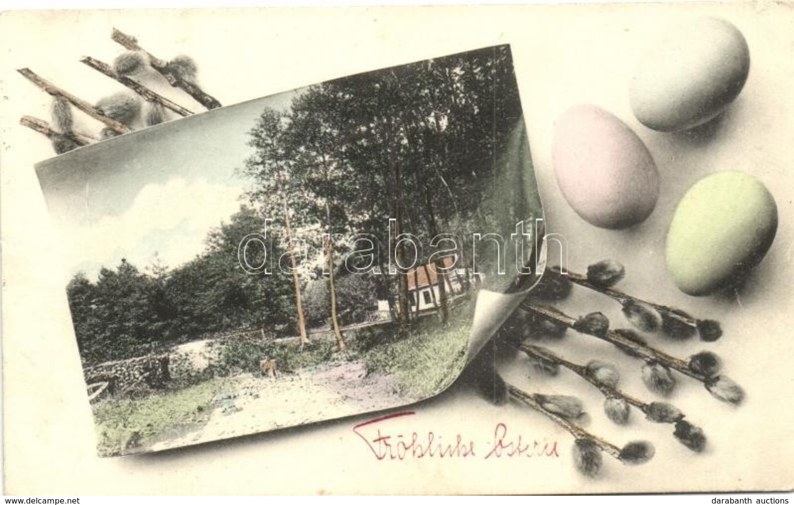 * T2/T3 'Fröhliche Ostern'  / Easter, House In The Woods, Eggs (EK) - Zonder Classificatie