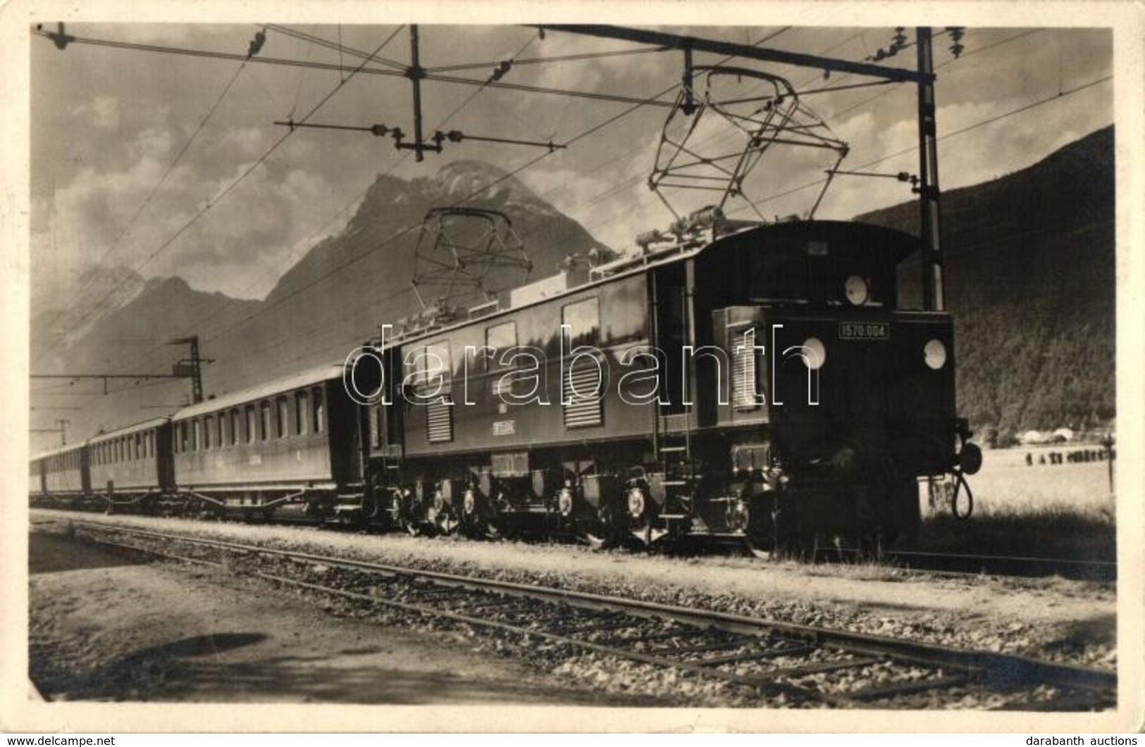 ** T2 Erste Güterzugsmaschine (Siemens-Schuckert) Auf Der Arlbergbahn / First Cargo Train From Arlberg Railway - Zonder Classificatie