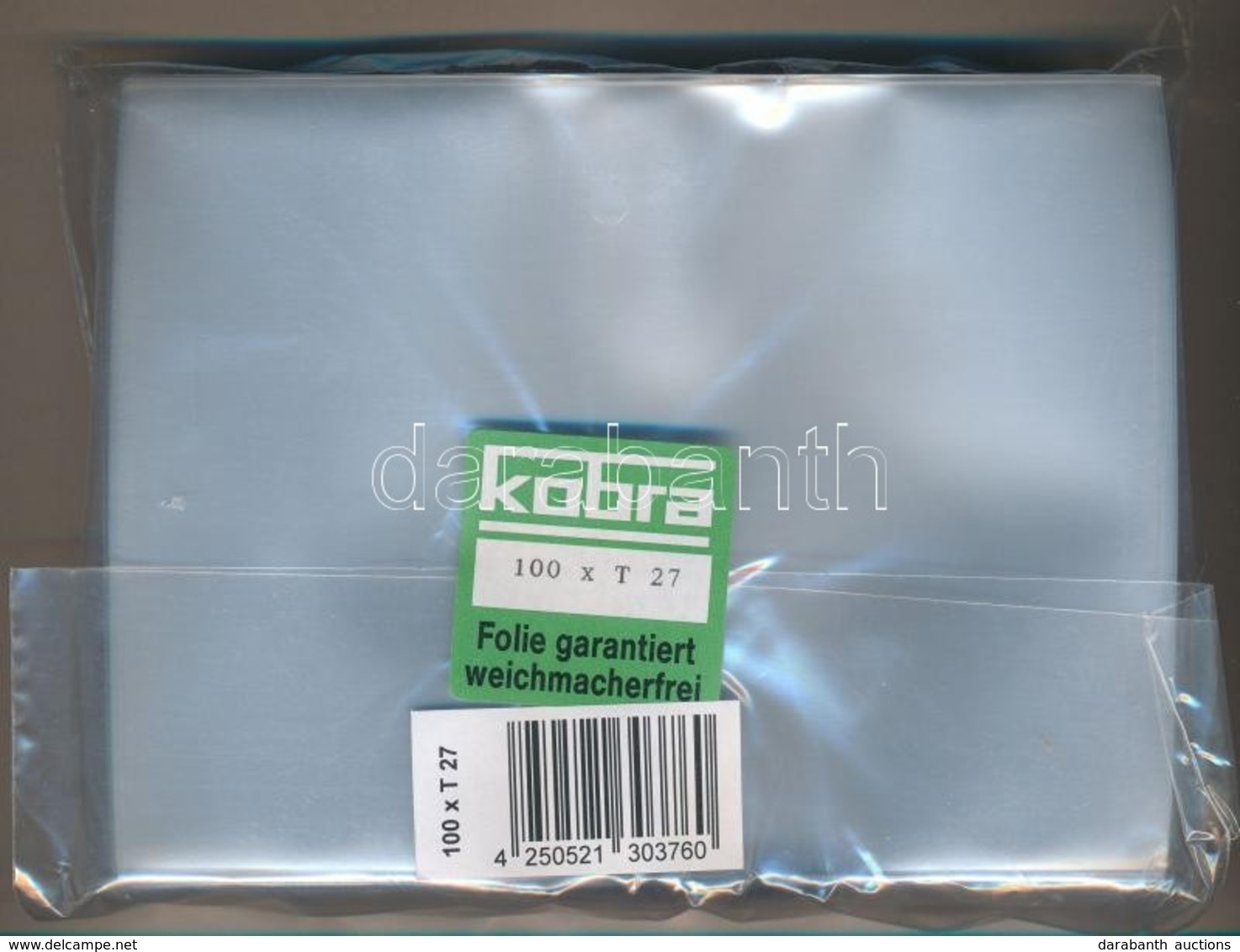 Bankjegytok Klórmentes átlátszó Műanyagból T27 100db/cs., 112 X 156 Mm Plastic Case For Banknotes T27, 100/pack, 112 X 1 - Zonder Classificatie