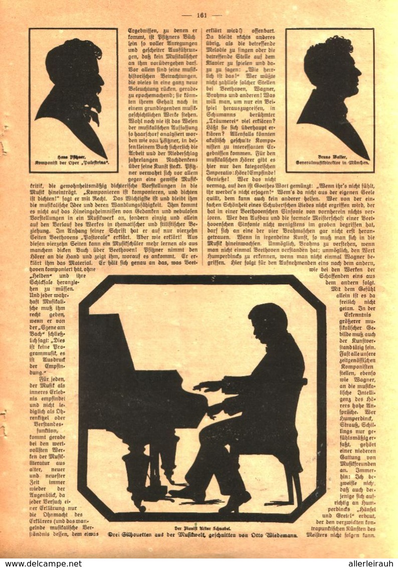 SInd Sie Musikalisch (Paul Zschorlich)  / Artikel Mit Scherenschnitten, Entnommen Aus Zeitschrift / 1920 - Empaques