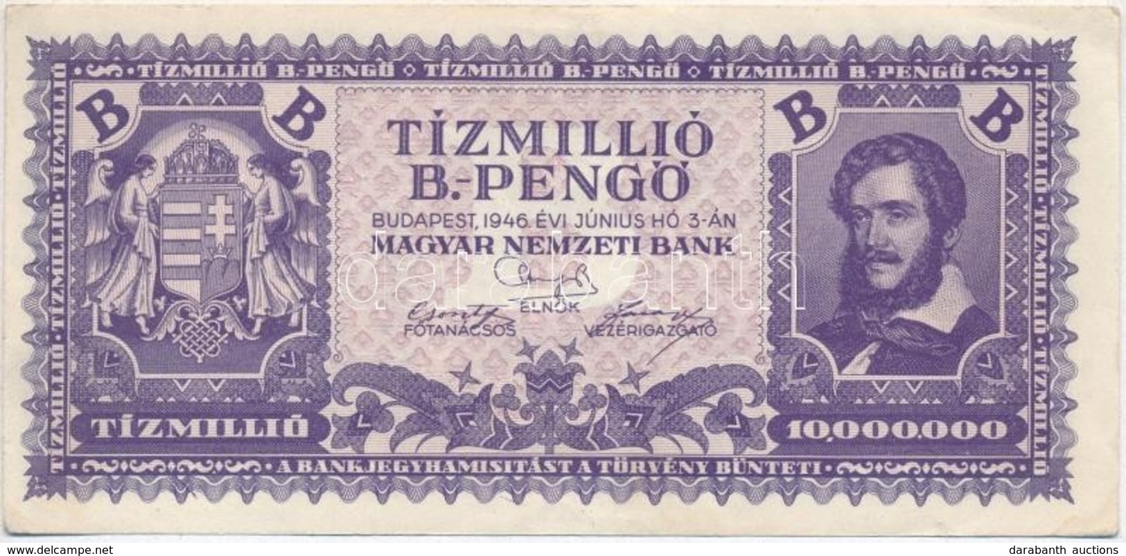 1946. 10.000.000BP T:III 
Adamo P38 - Zonder Classificatie