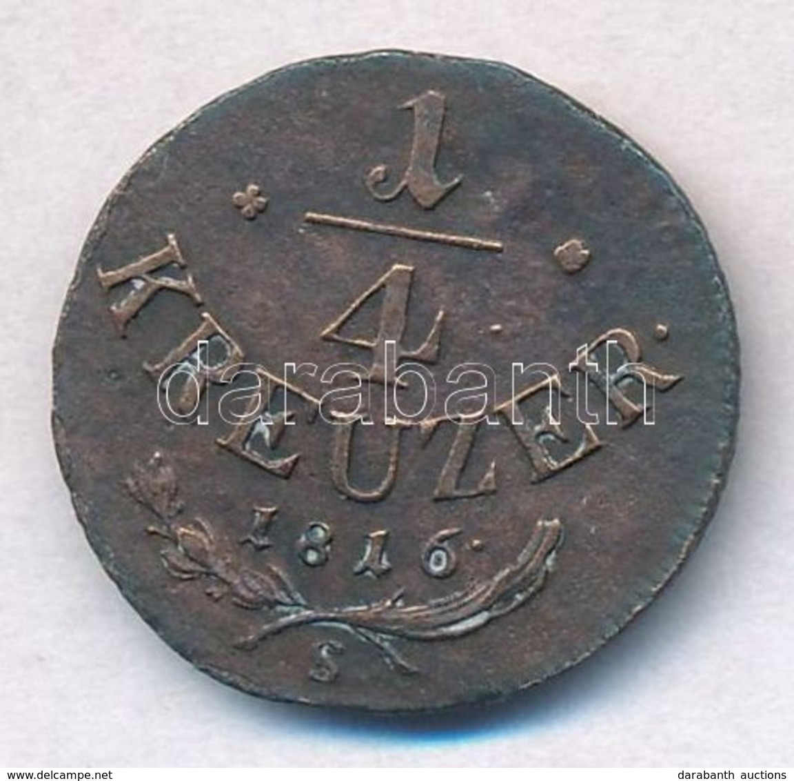 1816S 1/4kr Cu T:2 - Unclassified