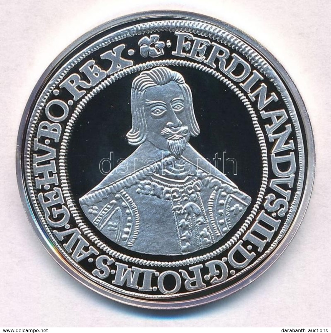 DN 'Magyar Tallérok Utánveretben - III. Ferdinánd Tallérja 1637' Ag Emlékérem Tanúsítvánnyal (20g/0.999/38,6mm) T:PP - Unclassified