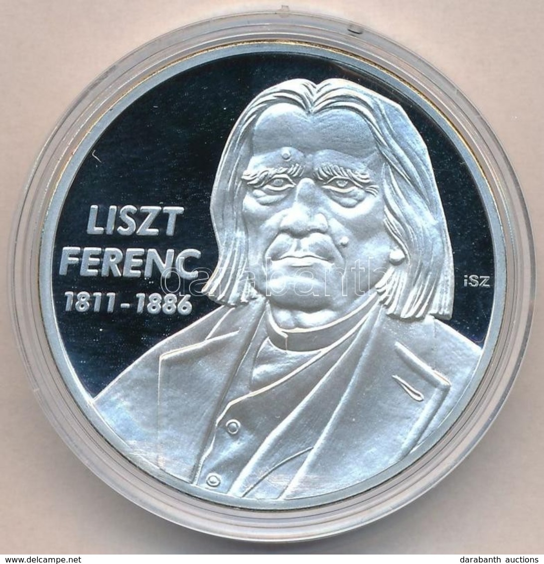 Ifj. Szlávics László (1959-) 2011. 'Nagy Magyarok / Liszt Ferenc 1811-1886' Ezüstözött Cu Emlékérem (40mm) T:PP - Zonder Classificatie