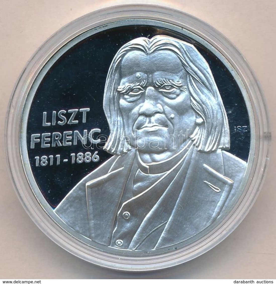 Ifj. Szlávics László (1959-) 2011. 'Nagy Magyarok / Liszt Ferenc 1811-1886' Ezüstözött Cu Emlékérem (40mm) T:PP - Unclassified