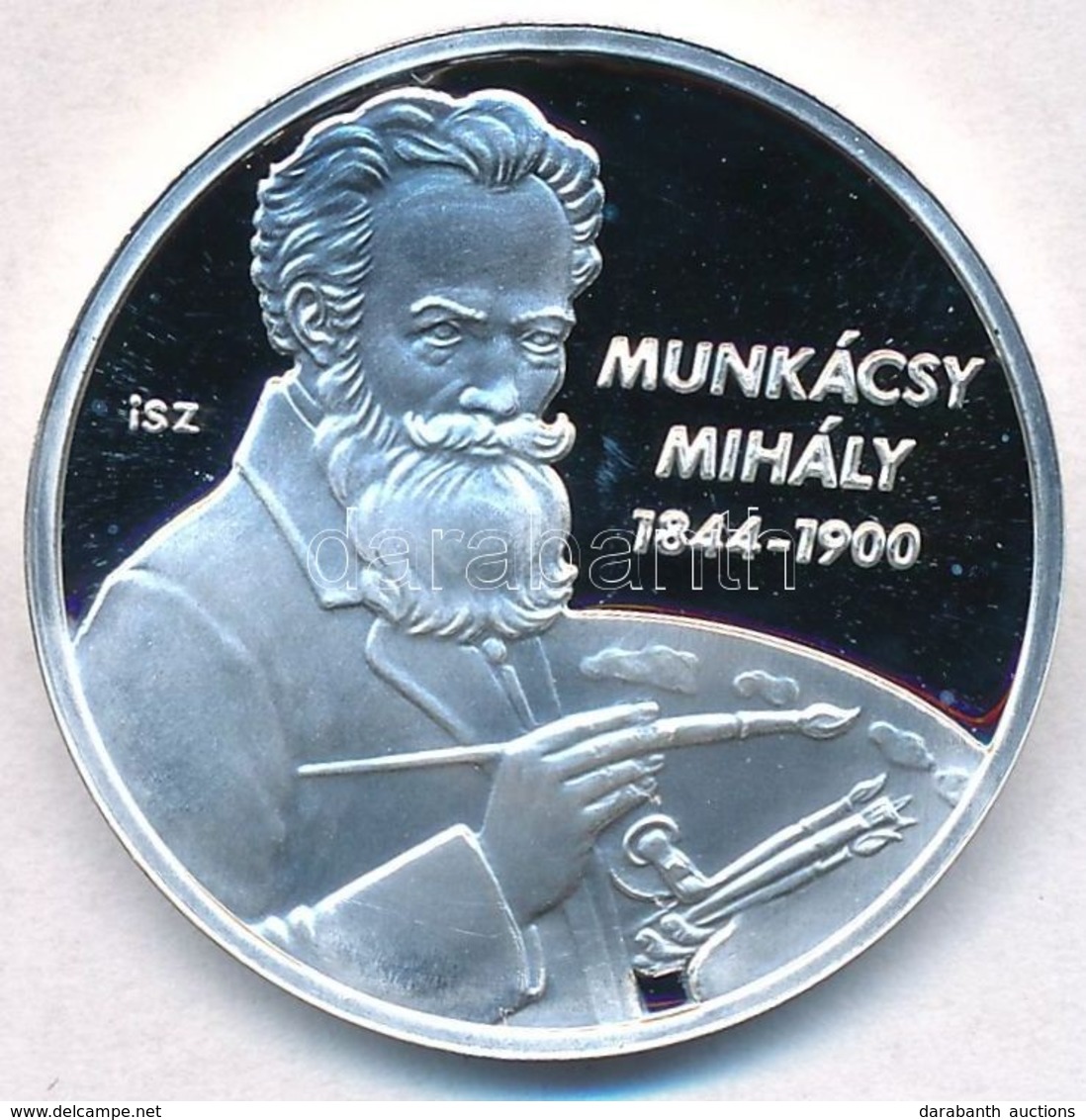 Ifj. Szlávics László (1959-) 2011. 'Nagy Magyarok / Munkácsy Mihály 1844-1900' Jelzett Ag Emlékérem Tanúsítvánnyal (10g/ - Zonder Classificatie