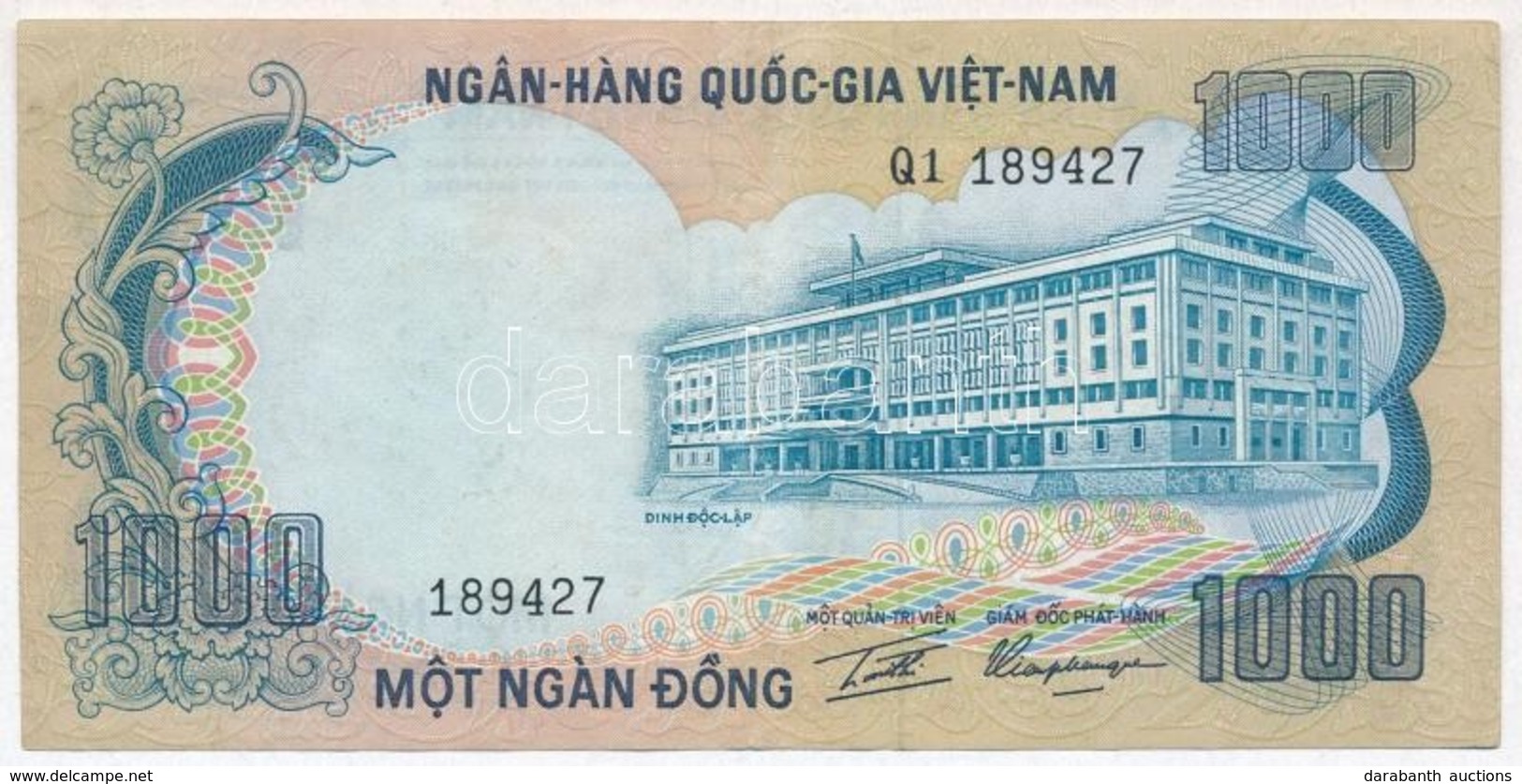 Dél-Vietnám 1972. 1000D T:III
South Viet Nam 1972. 1000 Dong CF - Zonder Classificatie