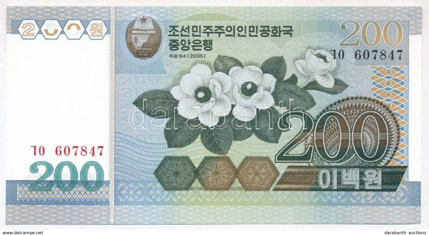 Észak-Korea 2005. 200W T:I
North Korea 2005. 200 Won C:UNC - Zonder Classificatie