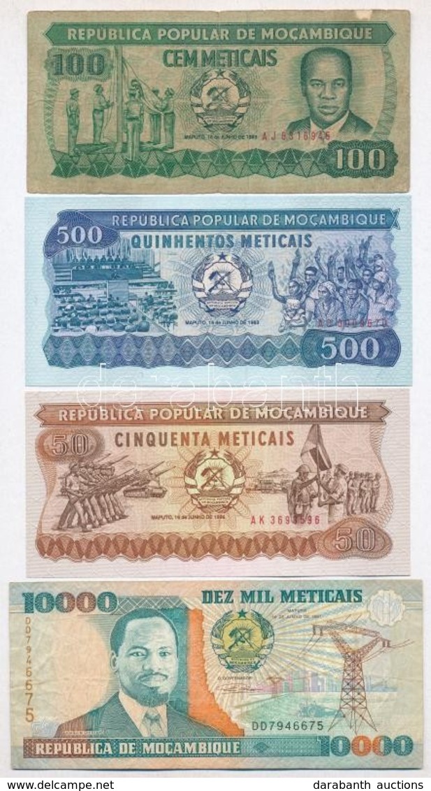 Mozambik 1983-2006. 50M-10.000M 8db Különböző Bankjegy T:I-III
Mozambique 1983-2006. 50 Meticais - 10.000 Meticais 8pcs  - Zonder Classificatie