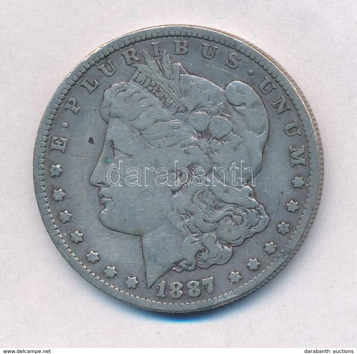 Amerikai Egyesült Államok 1887O. 1$ Ag 'Morgan' T:2-
USA 1887O. 'Morgan' Dollar Ag C:VF
Krause KM#110 - Unclassified