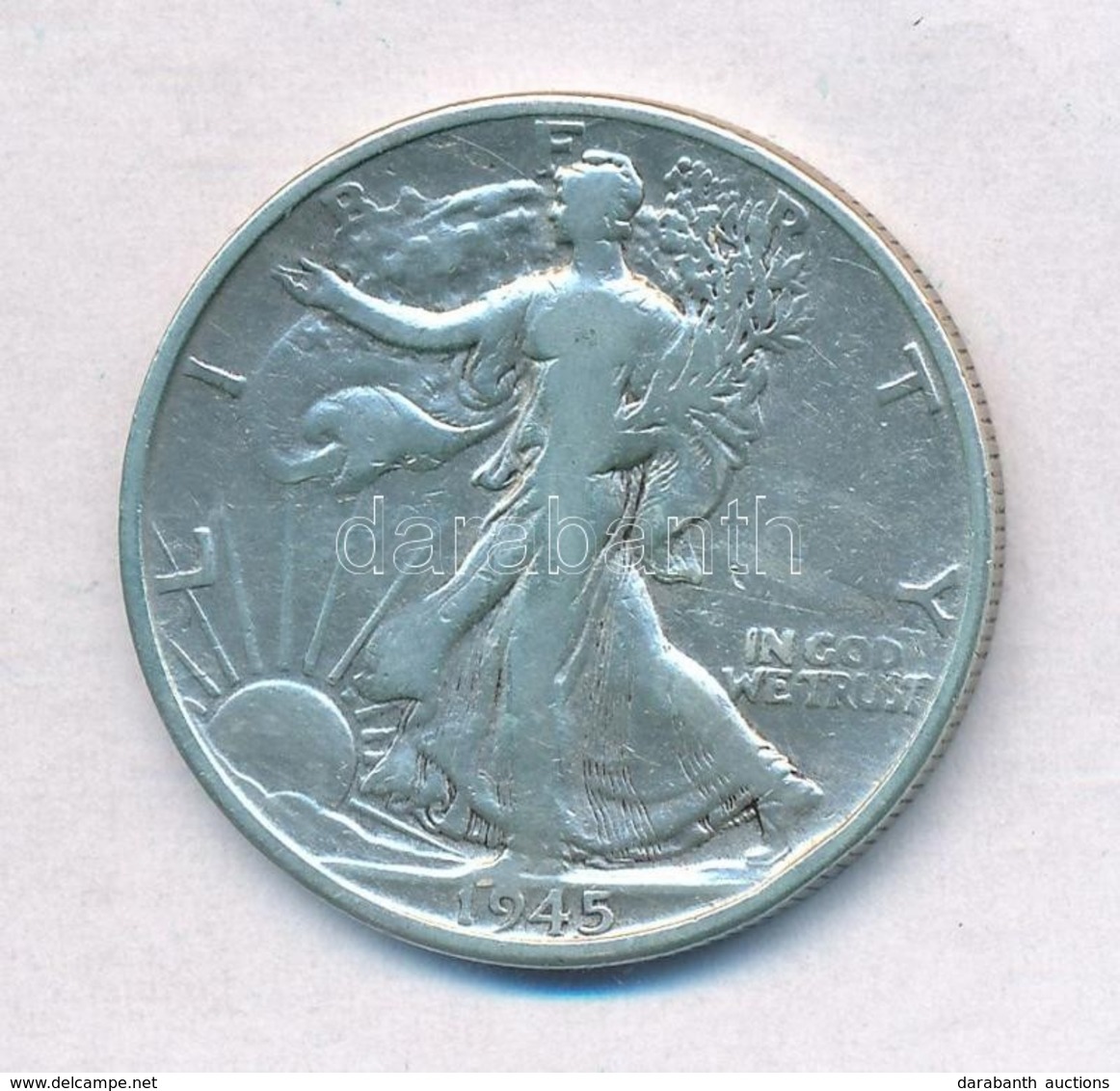 Amerikai Egyesül Államok 1945S 1/2$ Ag 'Walking Liberty' T:2-,3
USA 1945S 1/2 Dollar Ag 'Walking Liberty' C:VF,F
Krause  - Unclassified