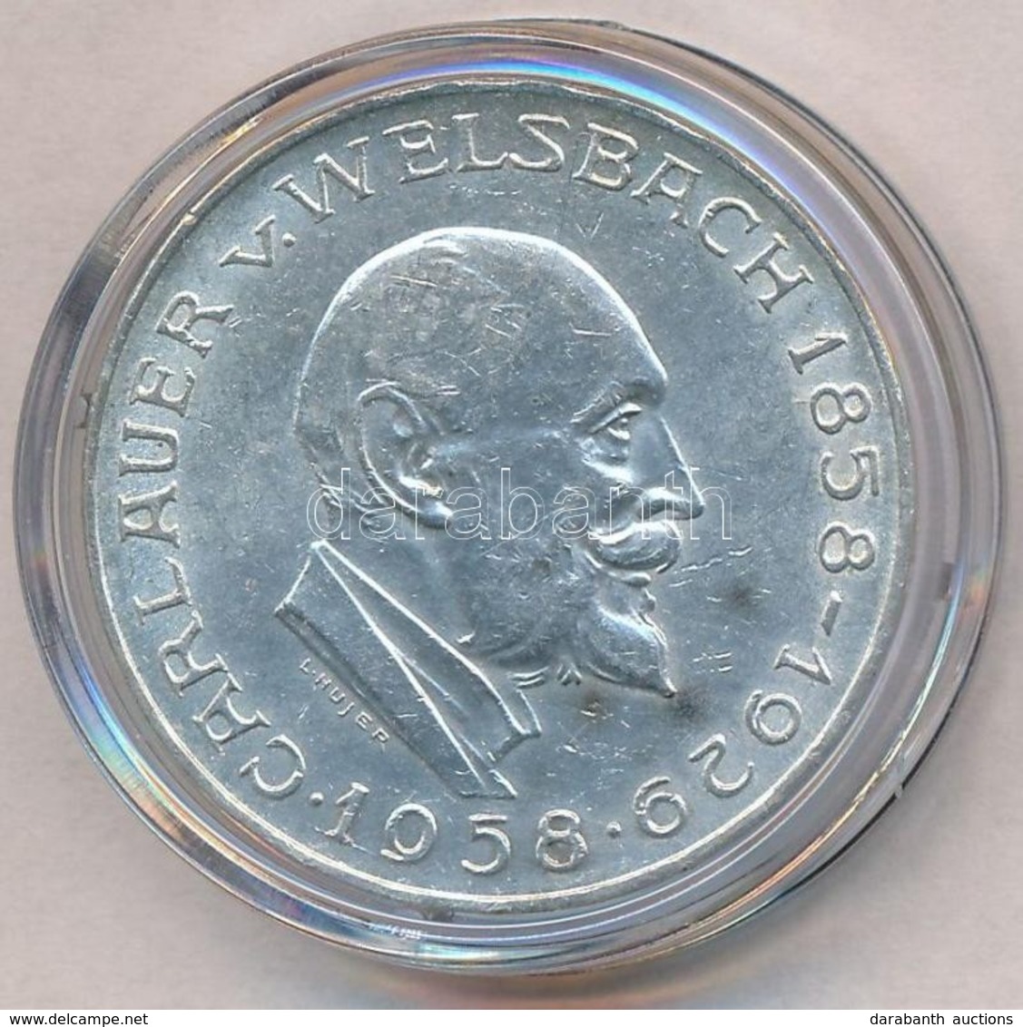 Ausztria 1958. 25Sch Ag 'Carl Auer Von Welsbach' T:2 Kis Patina
Austria 1958. 25 Schilling Ag 'Carl Auer Von Welsbach' C - Zonder Classificatie