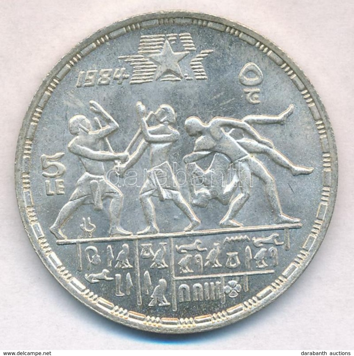 Egyiptom 1984. 5Ł Ag 'Los Angeles Olimpia' T:1-
Egypt 1984. 5 Pounds Ag 'Los Angeles Olympics' C:AU
Krause KM# 558 - Unclassified