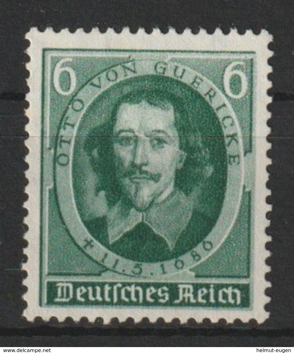 Deutsches Reich / 250. Todestag Von Otto Von Guericke /  MiNr.: 608 - Ungebraucht