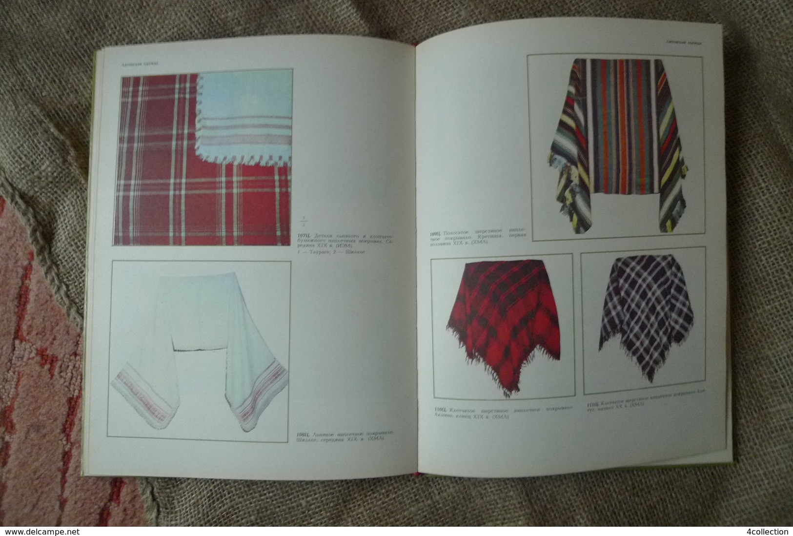 Latvia Riga 1986 Old Book illustrated Historical & Ethnographic Atlas of the Baltic States Traditional Costumes Clothes