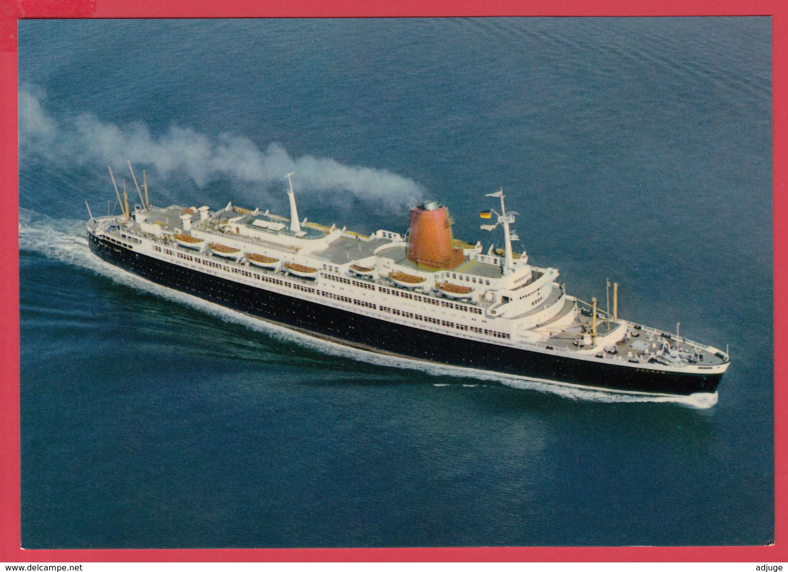 CPM- Paquebot  " BREMEN" _ Cie NORTH GERMAN LLOYD - Cf. 2 SCANS - Piroscafi