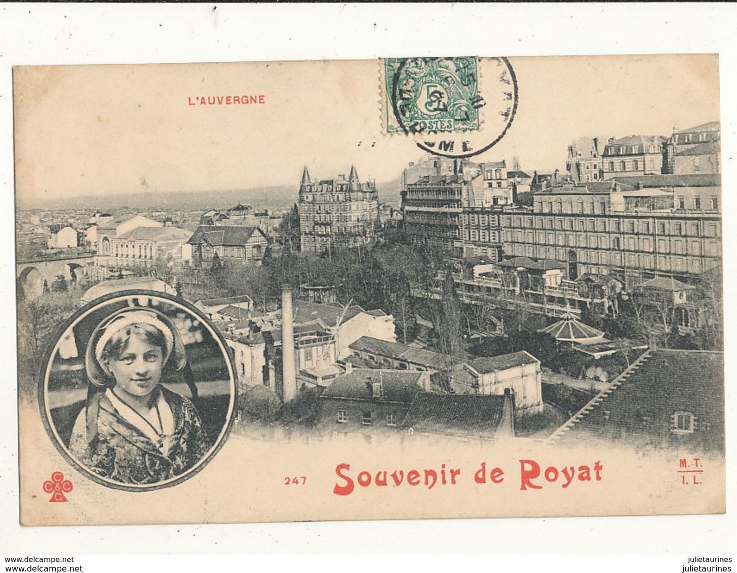 63 ROYAT SOUVENIR VUE GENERALE CPA BON ETAT - Royat