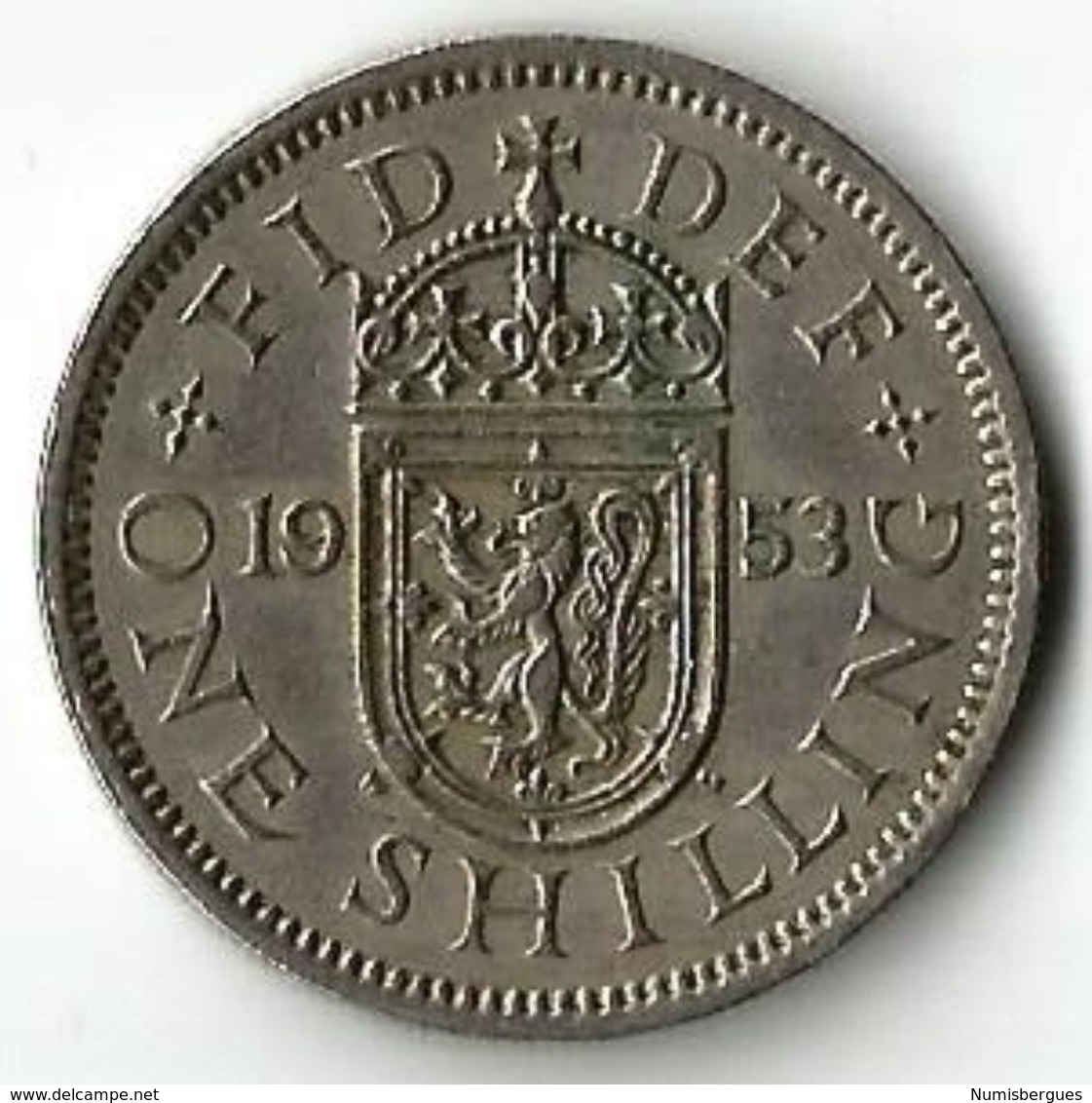 Pièce De Monnaie 1 Shilling  1953 Ecossais - I. 1 Shilling