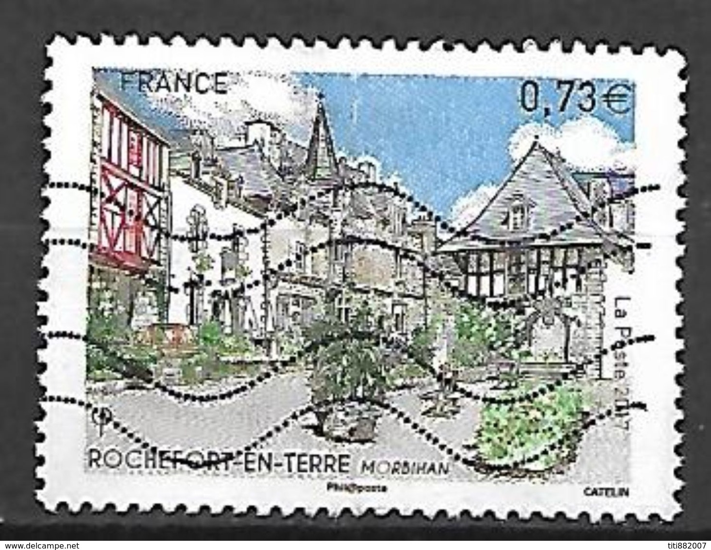 FRANCE   -   2017.    Y&T N° 5155 Oblitéré.    Rochefort En Terre - Oblitérés