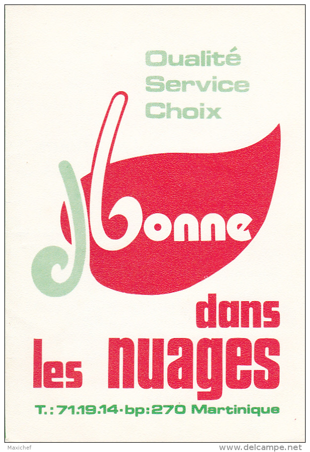 Dépliant Publicitaire Illustré &amp; Plan " J. Bonne, Villa "dans Les Nuages" Anthuriums - Fort De France - Martinique - Autres & Non Classés