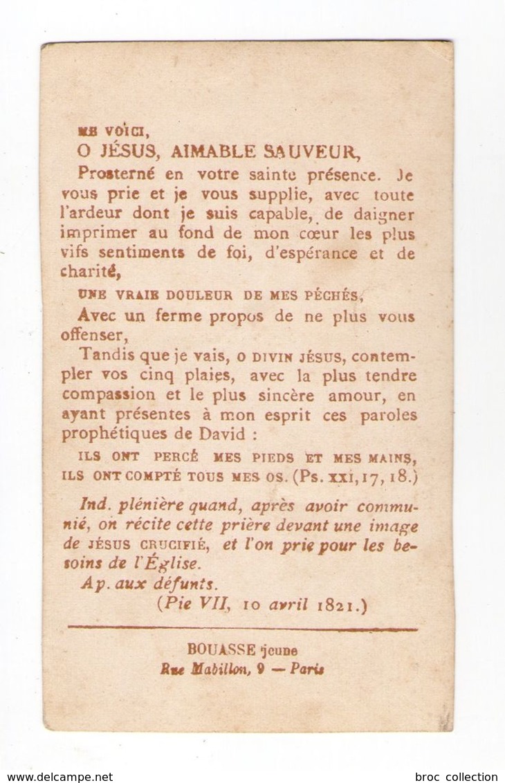 Consécration à L'Enfant Jésus, Crèche, Fleurs, éd. E. Bouasse Jne N° 3112 - Images Religieuses