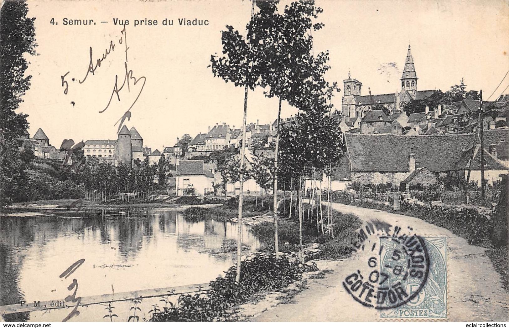 Semur En Auxois     21       Vue Prise Du Viaduc            (voir Scan) - Semur