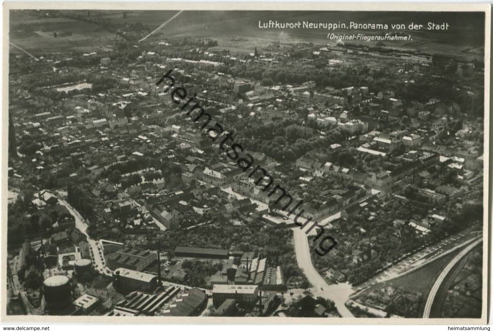 Neuruppin - Panorama Von Der Stadt - Fliegeraufnahme - Foto-AK 30er Jahre - Verlag Max O'Brien Berlin - Neuruppin