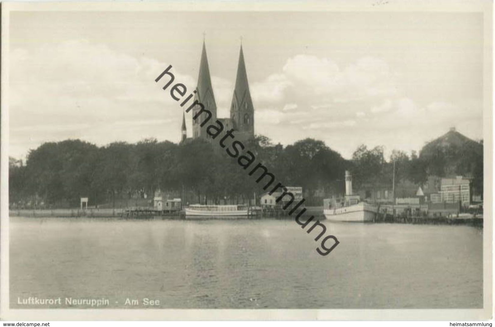 Neuruppin - Am See - Foto-AK 30er Jahre - Verlag Fritz Schöning Kiel - Neuruppin