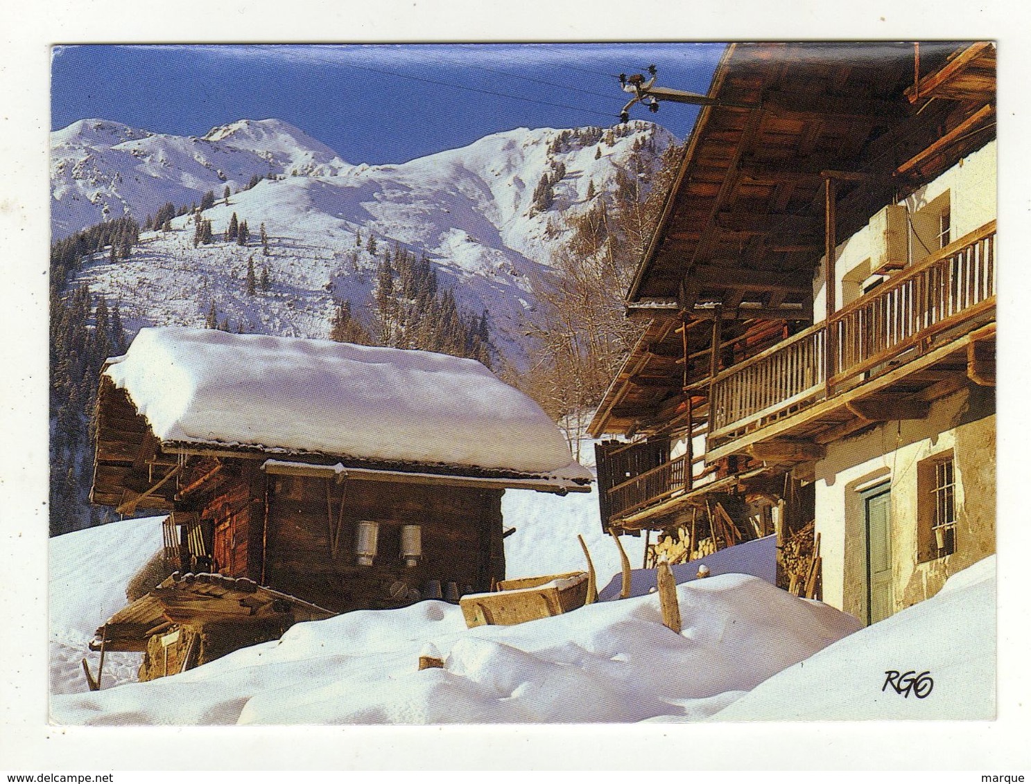 Cpm Les Chalets De L' Hiver - Rhône-Alpes