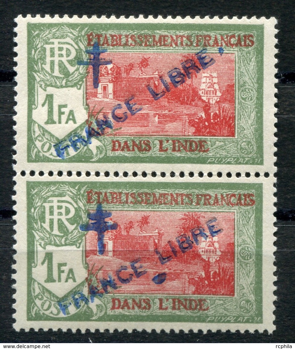 RC 6736 - INDE FRANÇAISE 161 VARIÉTÉ TACHE APRES ET SOUS LIBRE NEUF ** - Neufs