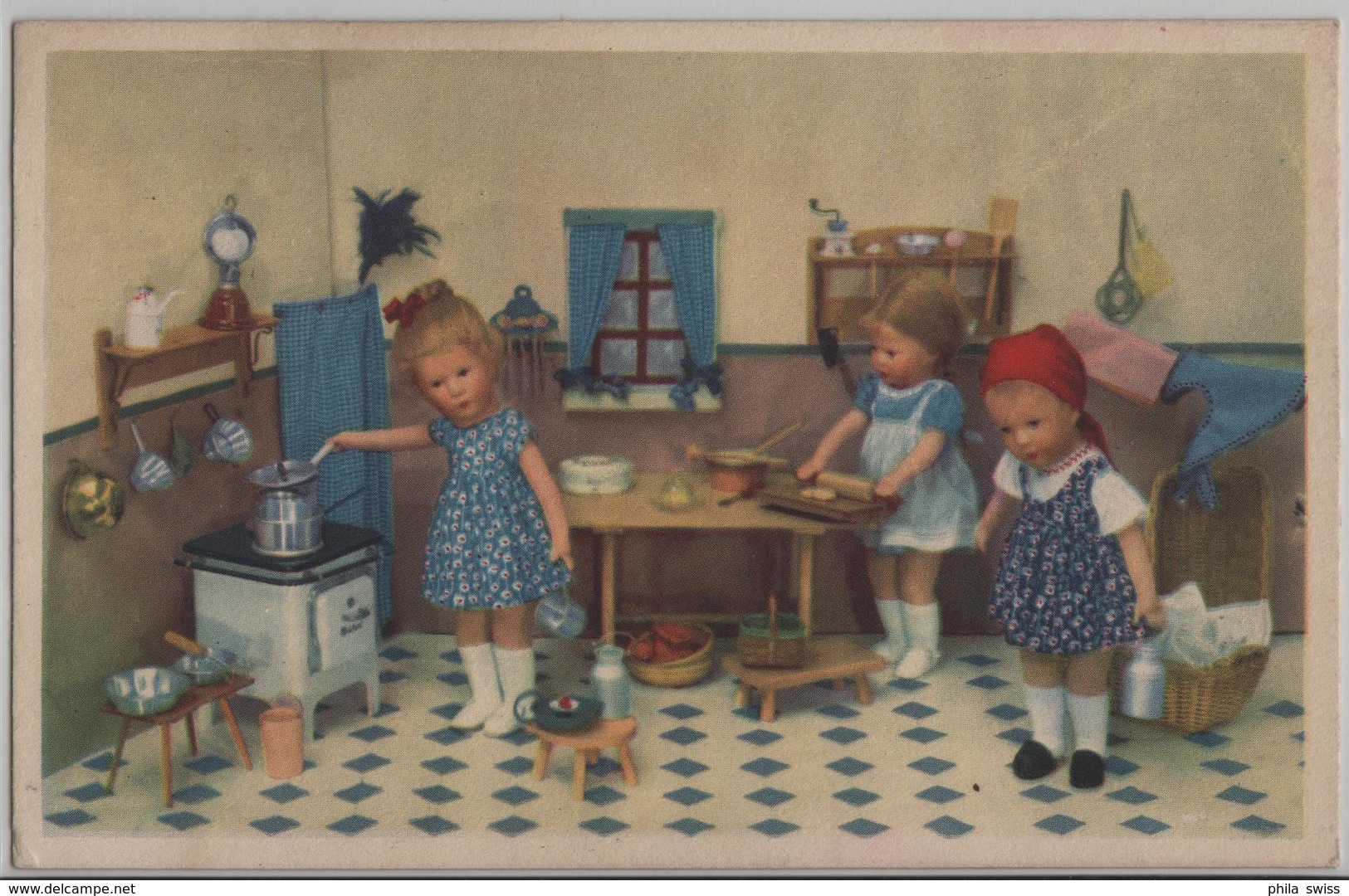 Puppen - Küche Beim Backen Und Kochen - Jeux Et Jouets
