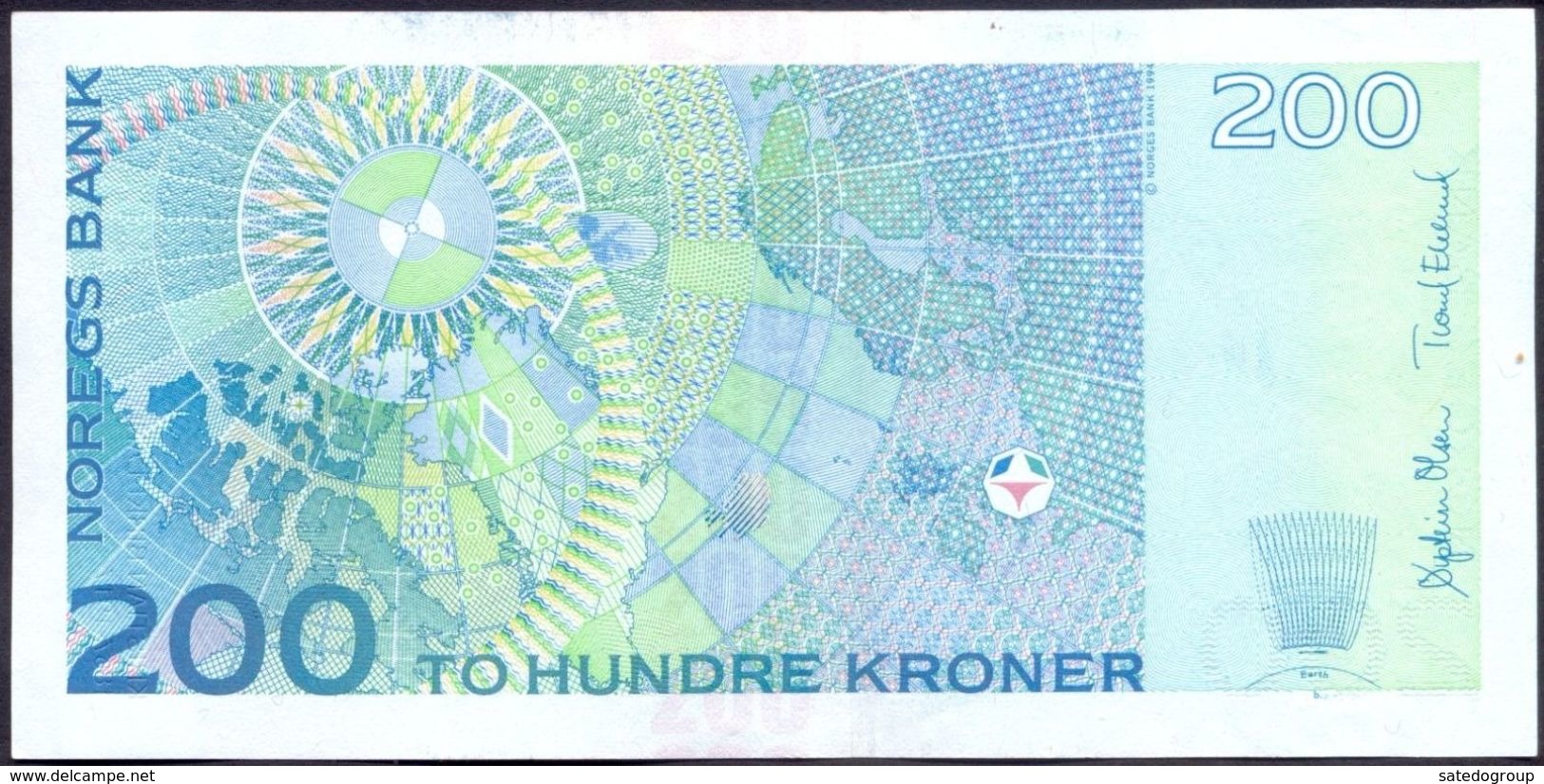 Norway 200 Kroner 2014 AUNC P- 50g - Norvège